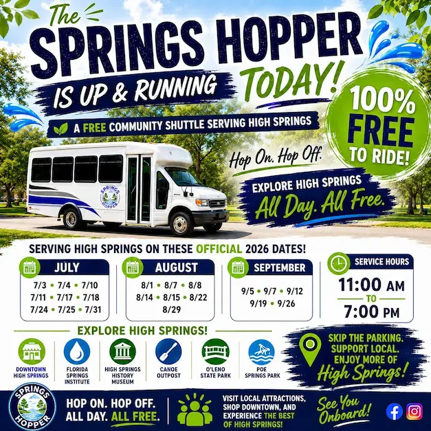 Springs Hopper Schedule Springs Hopper Schedule